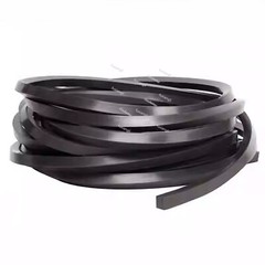 Black Fluorine Rubber Solid Square Seal Strip Gasket High Temp/Oil Resistance