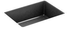 Kohler K-8189-7 Verticyl Rectangle Bathroom Sink, Black Black