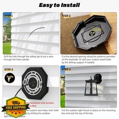 Dremica Black Vinyl Siding Mounting Block 1 Pack