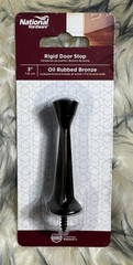 National Hardware, Rigid Doorstop, Oil-Rubbed Bronze, 3-In., N331-355