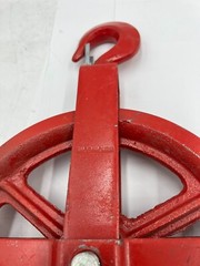 Gin Block Pulley 10″ Lifting Scaffolding Hoist Post Galvanized Steel Heavy Duty