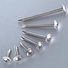Wensilon（300pcs）#8×1/2”for Sheet Metal Self-Tapping Screws #8X1/2″, Silver