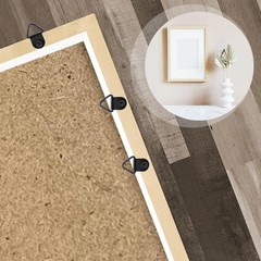 100 Pcs Small D-ring Picture Hangers with Screws Metal Frame Hooks Hardware | Eb