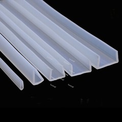 Silicone U-profile Slot Edge Protection Strip Frame Edging Trim Sealing White
