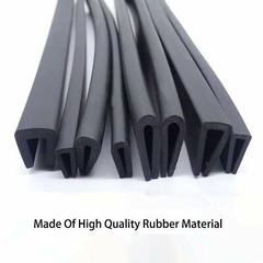 1mm~12mm Edge Protection Frame Profile Rubber Edging Trim Seal U-profile Slot