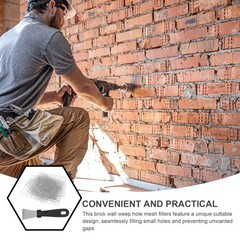 60 Pcs Brick Wall Weep Hole Covers Fillers for Walls