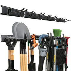 Tidyme Garage Tool Organizer Wall Mount – 64 Inches – Sturdy Storage Rack