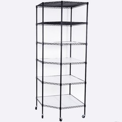 ❄️FREE SHIPPING!❄️ 5 Shelf Wire Metal Corner Industrial Rack 4 Garages Basements