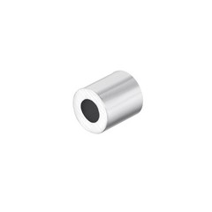 M2 Aluminum Sleeve Crimp 2mm Steel Wire Rope Button Stop Clips 5 Pcs