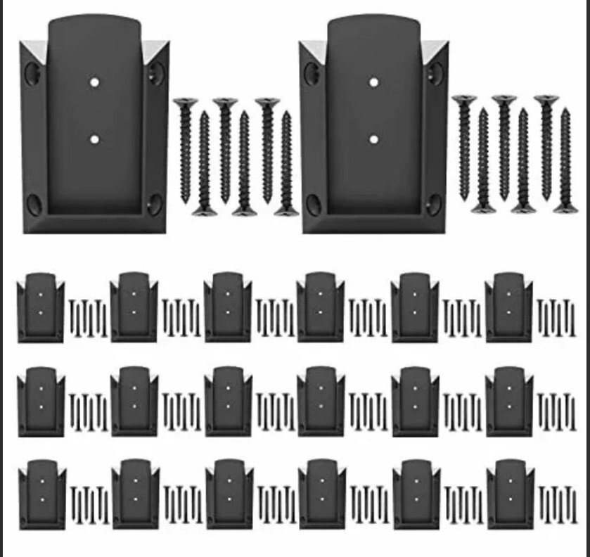 KASTFORCE 20Pcs Deck Railing Brackets Connectors for 2X4 (1.5X3.5) Railing Wood