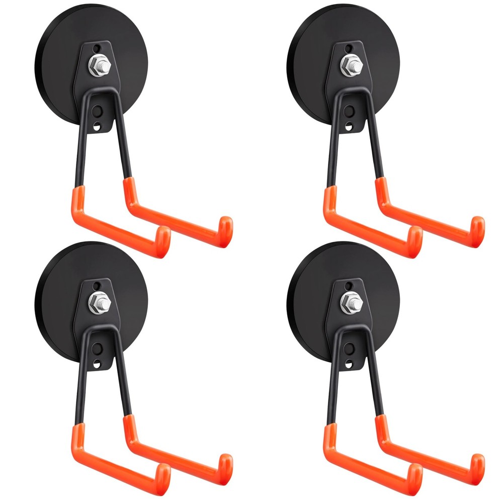 Laowu 4Pcs Large Strong Magnetic Hooks For Hanging Heavy Duty 3.5In Neodymium