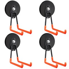 Laowu 4Pcs Large Strong Magnetic Hooks For Hanging Heavy Duty 3.5In Neodymium