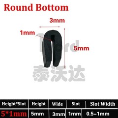 1mm~20mm Edge Protection Frame Profile Rubber Edging Trim Seal U-profile Slot