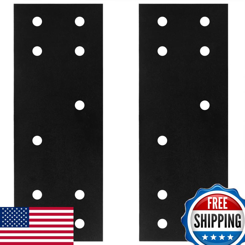Eoere 2 Pcs Flat Splice Plate Bracket For 8X8 Lumber 6-Gauge Heavy Duty Repair