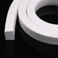 White Silicone Sponge Square Flat Strip Foamed Rubber Seal Gasket 4x4mm~25x30mm