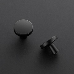 60 Pack Cabinet Knobs Drawer Pulls 1-1/4In Dresser Cupboard Hardware Matte Black