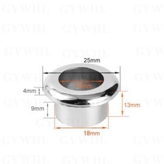 Desk Grommets Plastic Cable Hole Cover, Black/Silver Suitable holes:38-80mm