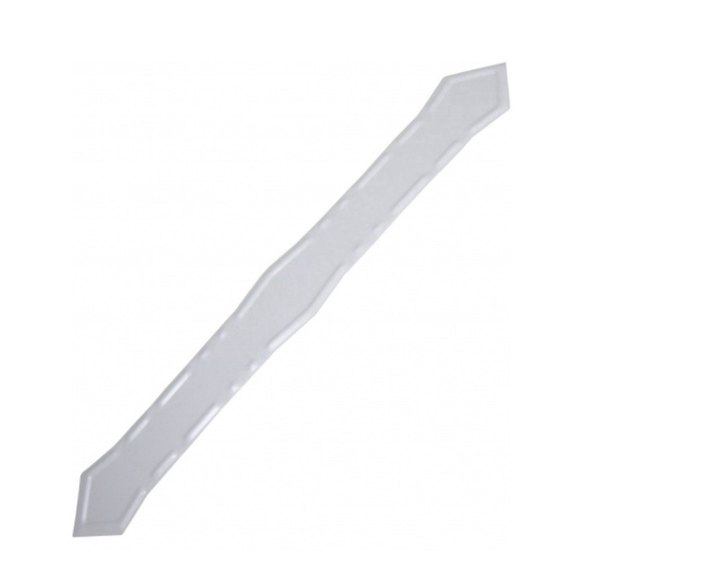 Spectra Metals White Aluminum Pipe Downspout Band DPBRTW Spectra Metals DPBRTW