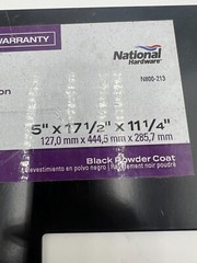 National Hardware Indio T-Strap N800-213 5″x 17 1/2″x 11 1/4″ Black Powder Coat