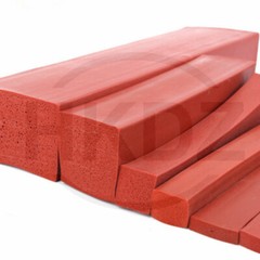 Red Silicone Rubber Sponge Square Strip Closed Cell Foam Backer Rod Seal 3 -50mm