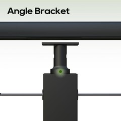 Level Drilled Cable Railing Post 36″ (35″X2″x2″), Angle Drilled, black