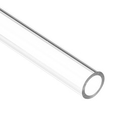 2pcs Clear Rigid Tubing Pipe 8mm(5/16″) ID x 11mm OD 305mm Plastic Tube