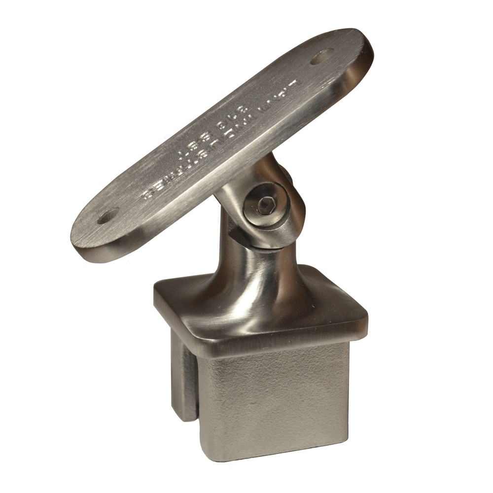 Lavi Industries 49-352ASQF/1H Adjustable Saddle for 1.5″ Square Post in Satin St