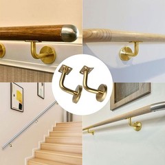Heavily Built Stainless Steel Handrail Supports Ensuring Reliable Use Over Time