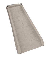 Suncast SB24 Decorative Rain Gutter Downspout Garden Splash Block, Light Taupe