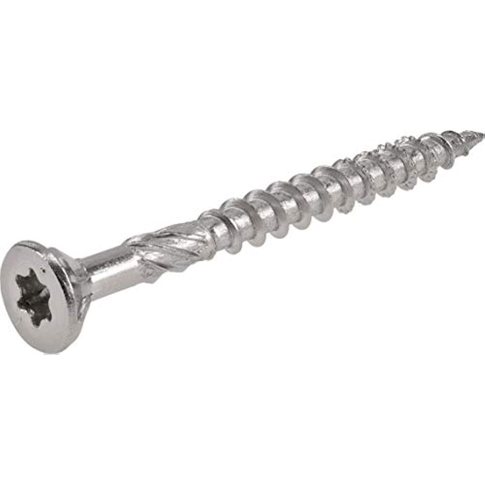 Power Pro 48620 Wood Screws, #8 x 1-3/4″, Premium Stainless Marine Screws, Rust