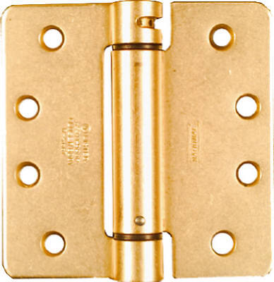 National Hardware N185-207 Adjustable Spring Hinge, Brass, 4 x 4 In. – Quantity