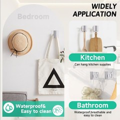 Soaez Polished Chrome Bathroom Hardware Accessories Towel Bar Set 10 Pieces