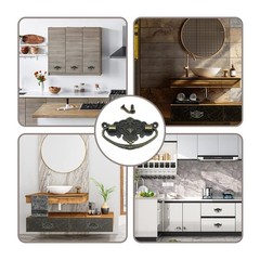 YuanYouTong Antique Brass Cabinet Pulls Dresser Handles 3 inch Vintage Bronze