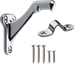 Triumph Hardware,3 Pack,3″ Heavy Duty Handrail Bracket Polished Chrome,Stair Rai