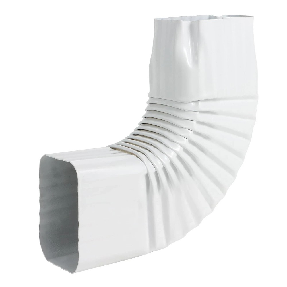 Downspout Gutter Elbows 2″x3″, Angle of 90 Degrees, Low Gloss Whiteï¼ˆStyle