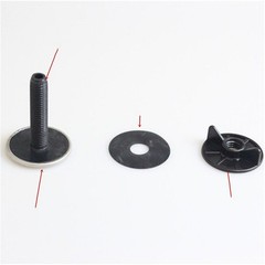 2Pcs High Rust Resistant Grey Faucet Hole Covers Decorative Sink Accessories