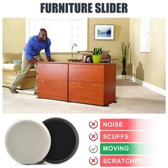Cadono Furniture Sliders 8 Pcs 3 1/2 Furniture Sliders Pads For Hardwood Floors
