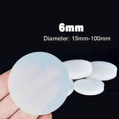 Thick 6mm Solid Silicone Disc Discs Round Silicone Pads Pad Sheet Φ15mm-100mm