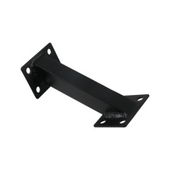 2 Pcs Black Handrail Brackets Stair Railing Bracket for Indoor Stairs Home