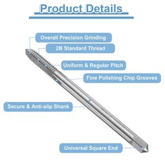 4pcs for Straight Flute Taps 1/4-20 UNC Extra Long Thread 4″