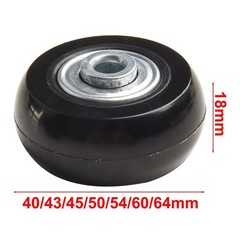 Reliable Suitcase Wheel Replacements Includes Two Black Wheels and Screws