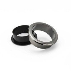 Desk Grommets Plastic Cable Hole Cover, Black/Silver Suitable holes:38-80mm