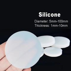 10pcs Round Silicone Pads Disc Anti Slip Pad Sheet – Various Thicknesses & Size