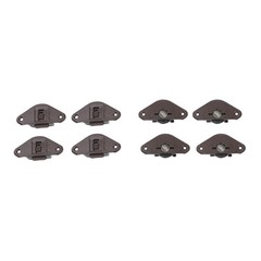 48PCS Cabinet Sliding Door Pulley Set for Wardrobe Smooth Sliding 57MM ABS