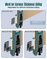 Upgraded Siding Installation Tools for 5/16-Inch, 3/8-Inch, 7/16-Inch Fiber C…