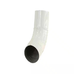 4 In. Hi Gloss 80° White Aluminum round 75° Elbow