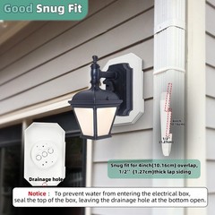 Vinyl Siding Mounting Blocks , Ease of Installation Built-in Electrical Box O…