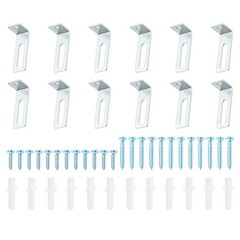 12Set Whiteboard Mounting Hardware OFFICE HOME White Board Wall Hanger w Bracket