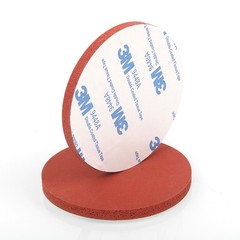 Red Silicone Foam Discs Self Adhesive Rubber Sponge Pad Sheet Round 5mm – 150mm