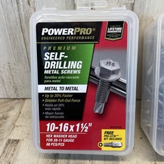 Self-Drilling Metal Screws Hex Head 10-16 x 1.5” 340-Ct. Hex Washer Head #116124